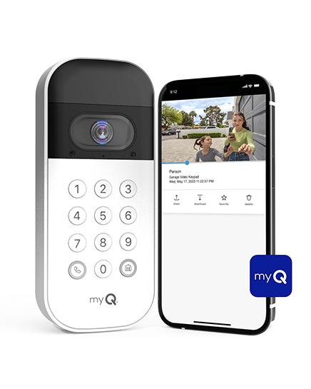 LiftMaster VKP1 smart video keypad with live camera display and myQ connectivity